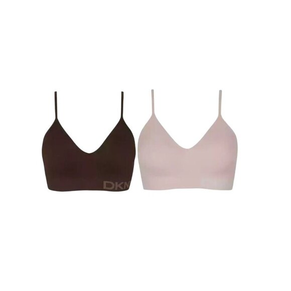 DKNY X-Large DD Bra T-shirt Seamless All Day Stretch Adjustable Hook Eye 2-Pack - Picture 2 of 11